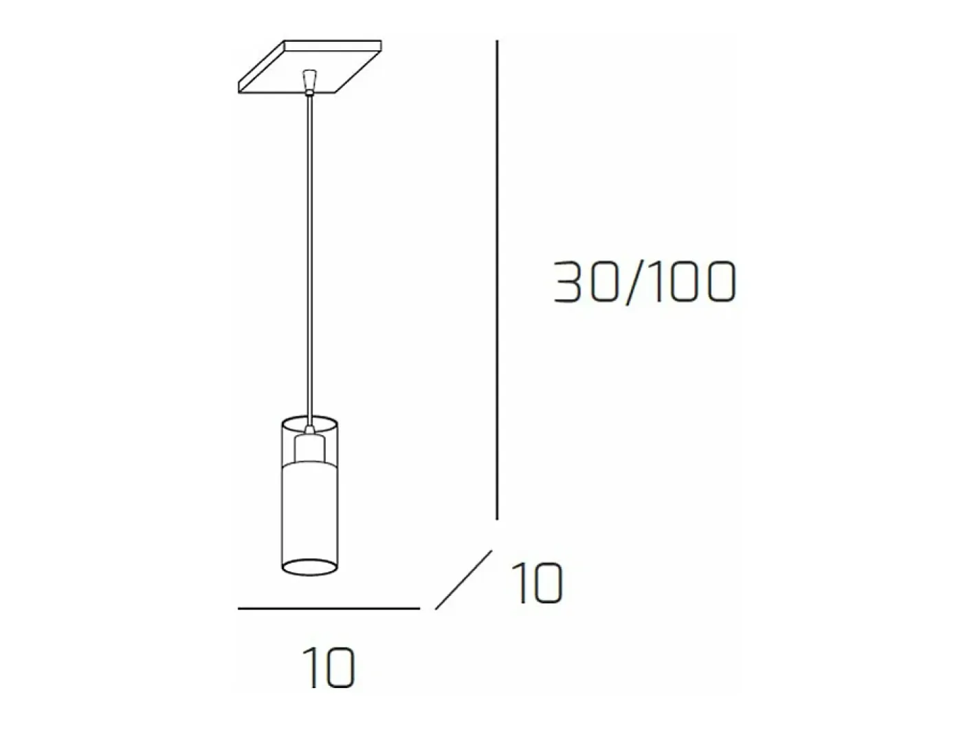 Lámpara Suspendida-Sospensione Contemporanea Cilinder Metallo Cromo Vetro Satinato 1 Luce E27 Blanco
