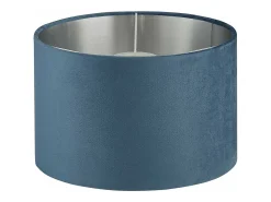Sospensione Contemporanea Tamburo Acciaio Argento Tessuto Verde 1 Luce D28Cm Plateado Clearance