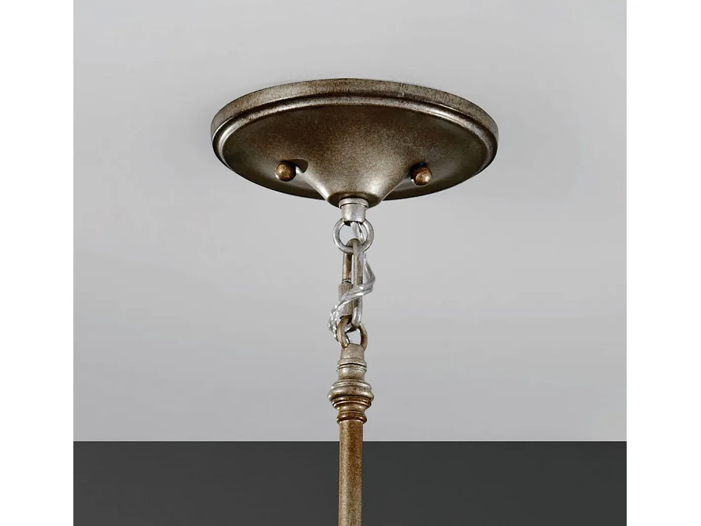 Sospensione Contemporanea Lucia Acciaio Argento Brunito Cristallo 1 Luce E27 Plateado Outlet
