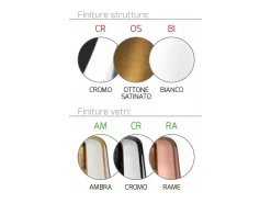 Sospensione Cromo Tonda 3 Luci (1 Am+1 Ra+1 Cr) Plateado Clearance