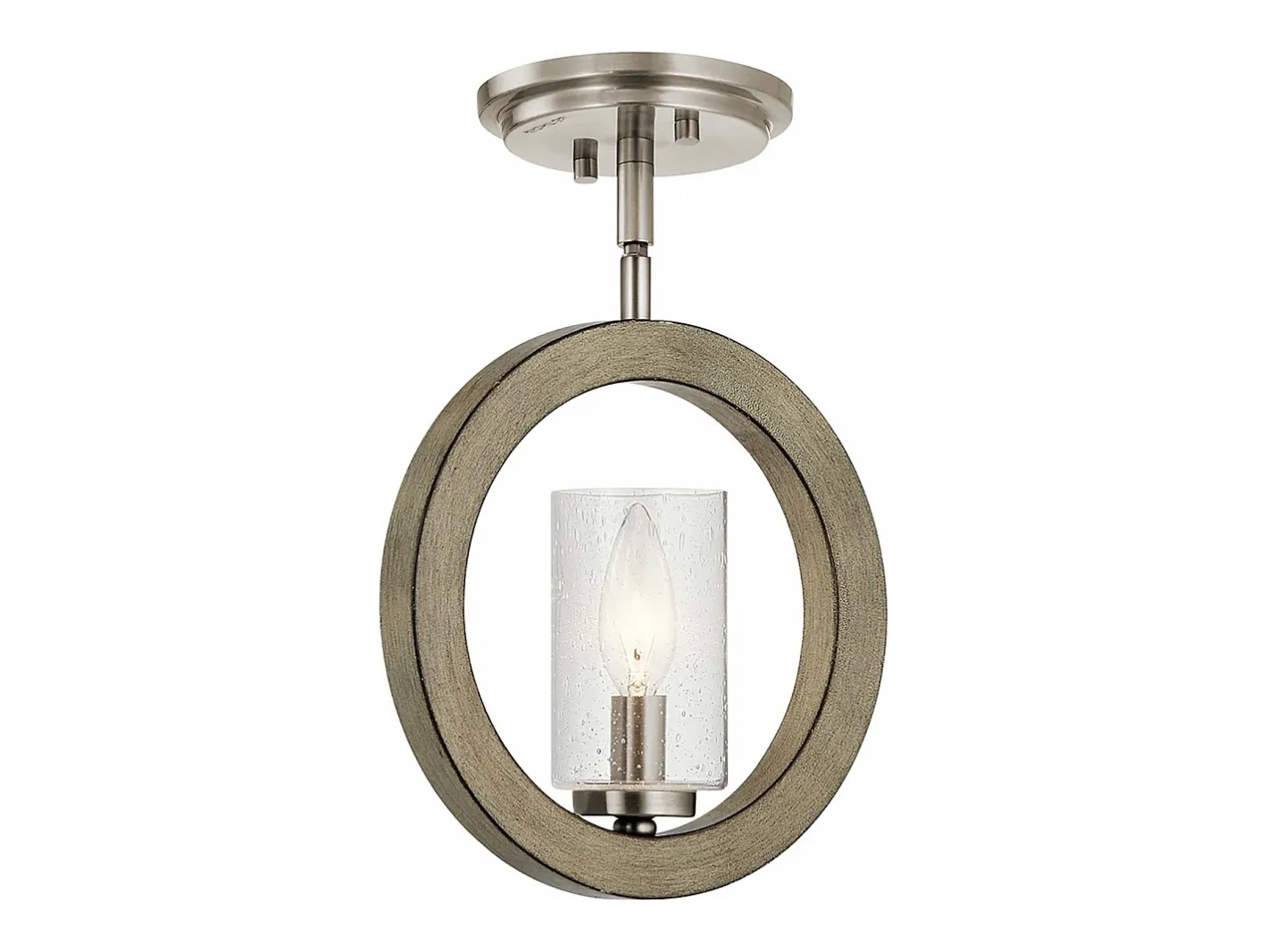 Sospensione Industrial Nordica Grand Bank Acciaio Grigio Antico Vetro 1 Luce E14 Gris Outlet