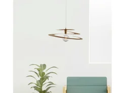 Clearance Sospensione Moderna 1 Luce Spring Ferro Laccato Oro Taglio Laser Dorado