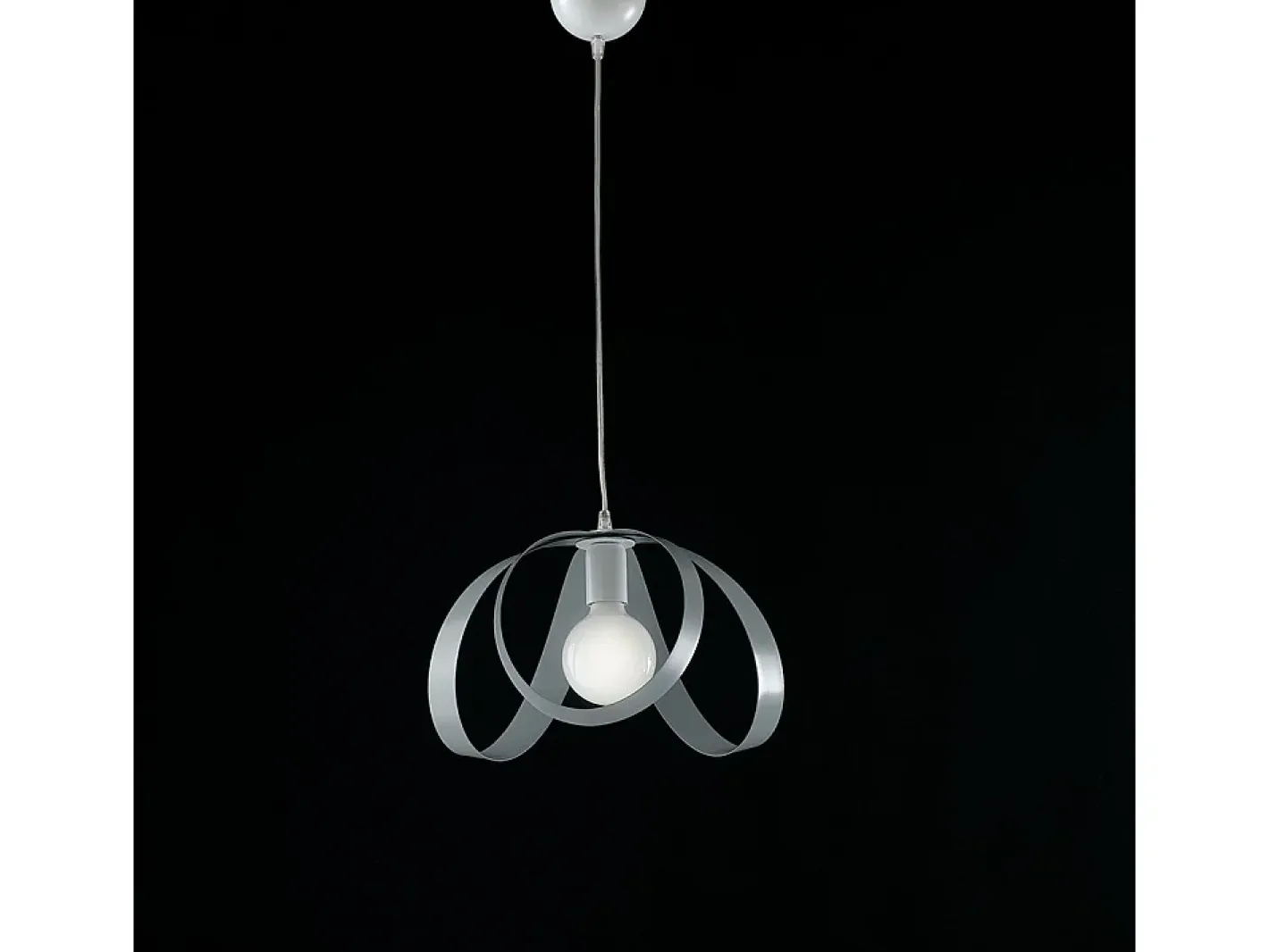 Discount Sospensione Moderna 1 Luce Ferro Laccato Bianco e Grigio Serie Piovra Blanco