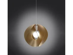 Online Sospensione Moderna Atom Polilux ® New Gold E Metallo Cromo 1 Luce E27 Dorado