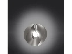 Clearance Sospensione Moderna Atom Polilux ® Argento E Metallo Cromo 1 Luce E27 Plateado