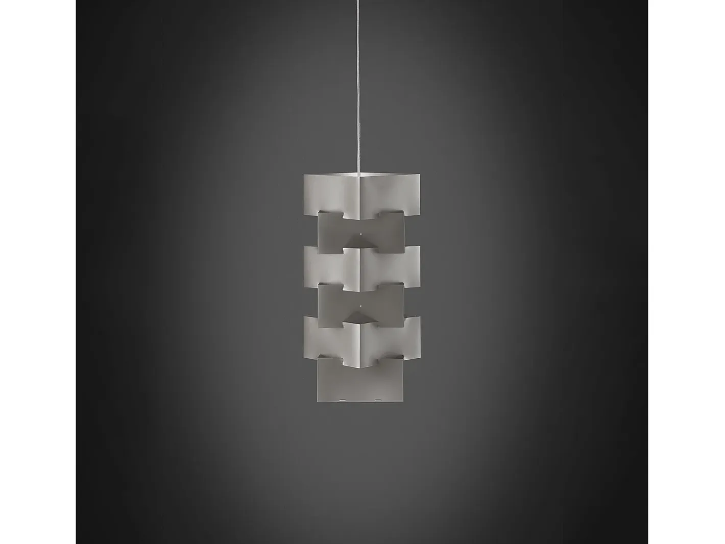Lámpara Suspendida-Sospensione Moderna Building Polilux ® Argento E Metallo Cromo 1 Luce E27 Plateado