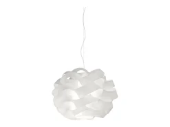 Online Sospensione Moderna Cloud Polilux ® Bianco E Metallo Cromo 1 Luce E27 Blanco