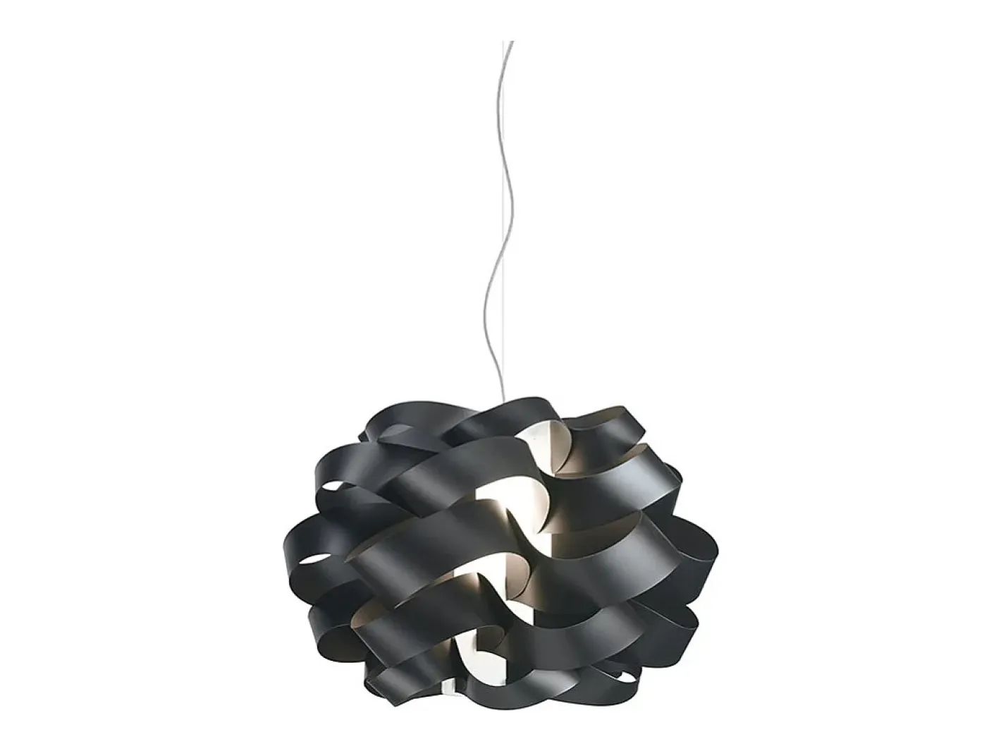 Online Sospensione Moderna Cloud Polilux ® Nero E Metallo Cromo 1 Luce E14 Negro