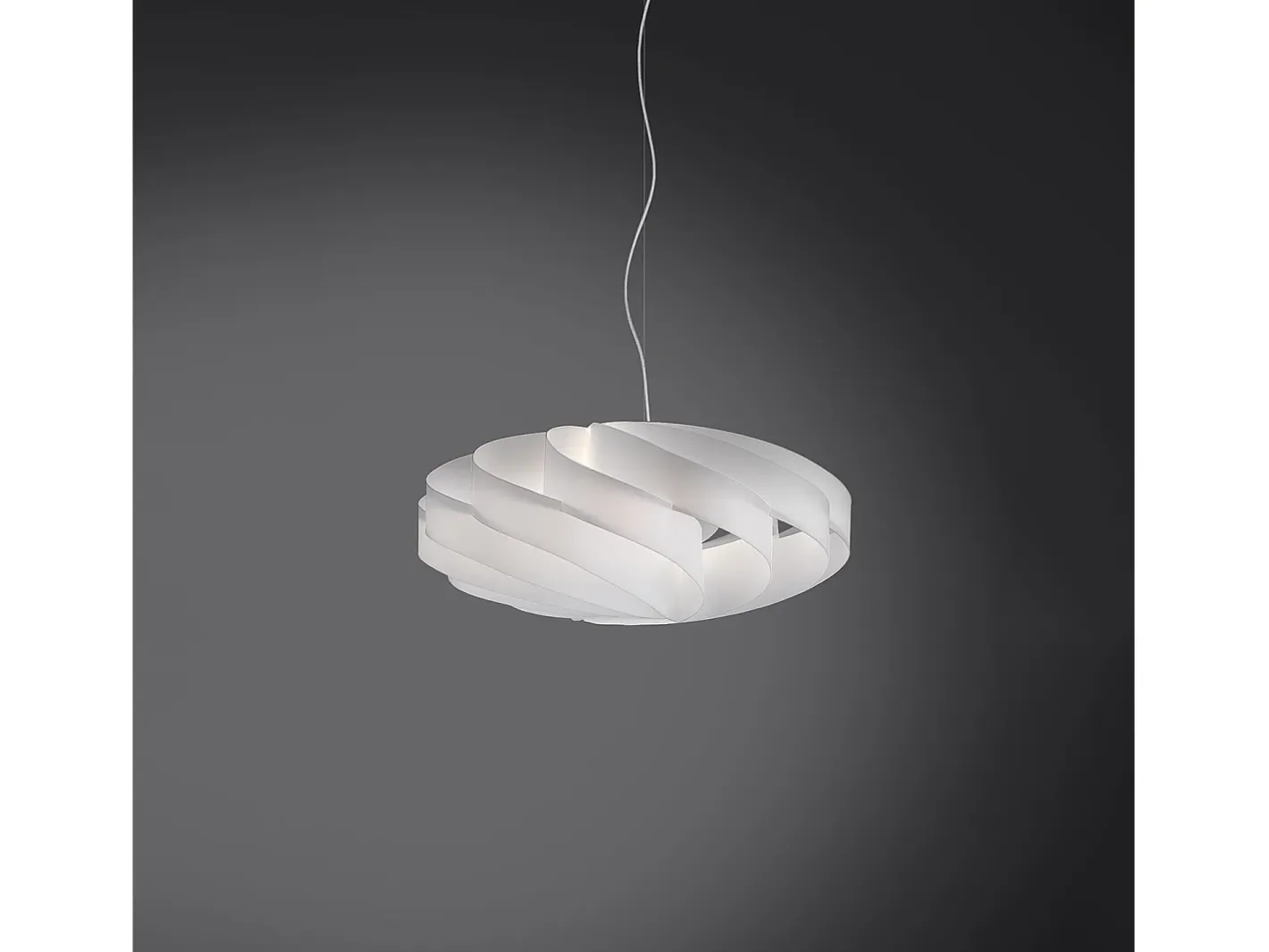 Best Sospensione Moderna Flat Polilux ® Bianco E Metallo Cromo 1 Luce E27 Blanco