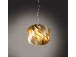Lámpara Suspendida-Sospensione Moderna Globe Polilux ® New Gold E Metallo Cromo 1 Luce E27 Dorado