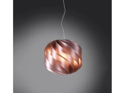 Hot Sospensione Moderna Globe Polilux ® Pink Metal E Metallo Cromo 1 Luce E27 D40Cm Plateado