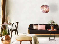 Hot Sospensione Moderna Globe Polilux ® Pink Metal E Metallo Cromo 1 Luce E27 D40Cm Plateado