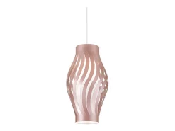 Sospensione Moderna Helios Polilux ® Pink Metal 1 Luce E27 H40Cm Blanco Discount