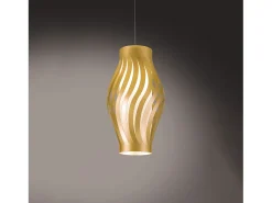 Hot Sospensione Moderna Helios Polilux ® New Gold 1 Luce E27 H32Cm Dorado