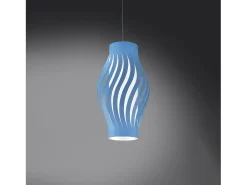 Sospensione Moderna Helios Polilux ® Blu Pastello 1 Luce E27 H61Cm Blanco Online