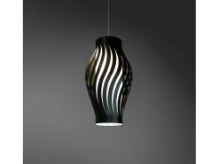 Sospensione Moderna Helios Polilux ® Nero 1 Luce E27 H61Cm Blanco Online