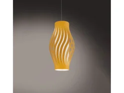Sospensione Moderna Helios Polilux ® Ocra Pastello 1 Luce E27 Blanco Best