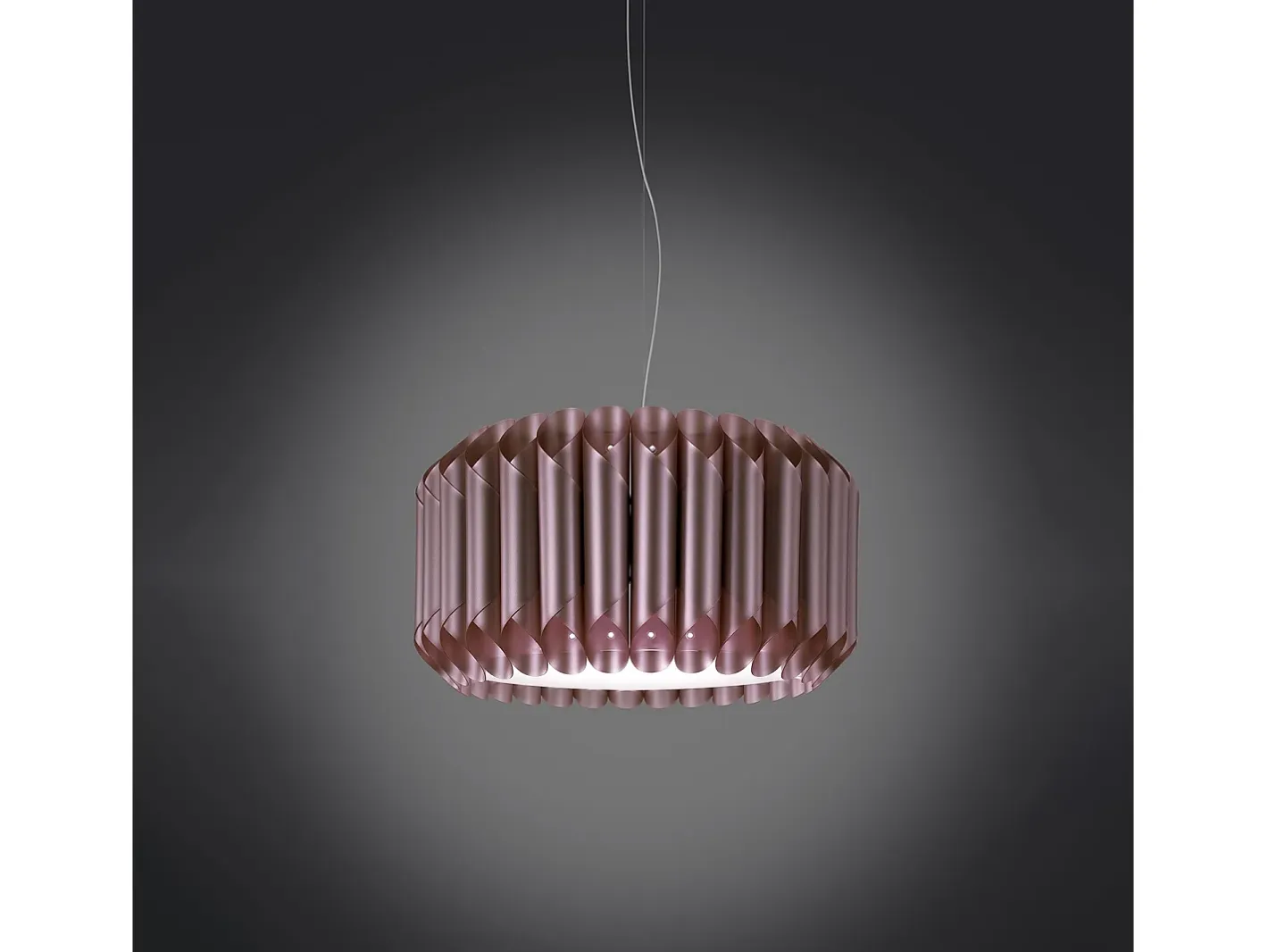 Sospensione Moderna Louise Polilux ® Pink Metal E Metallo Cromo 1 Luce E27 Plateado New