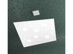 Sospensione Moderna Note Metallo Bianco 6 Luci Gx53 Blanco Best