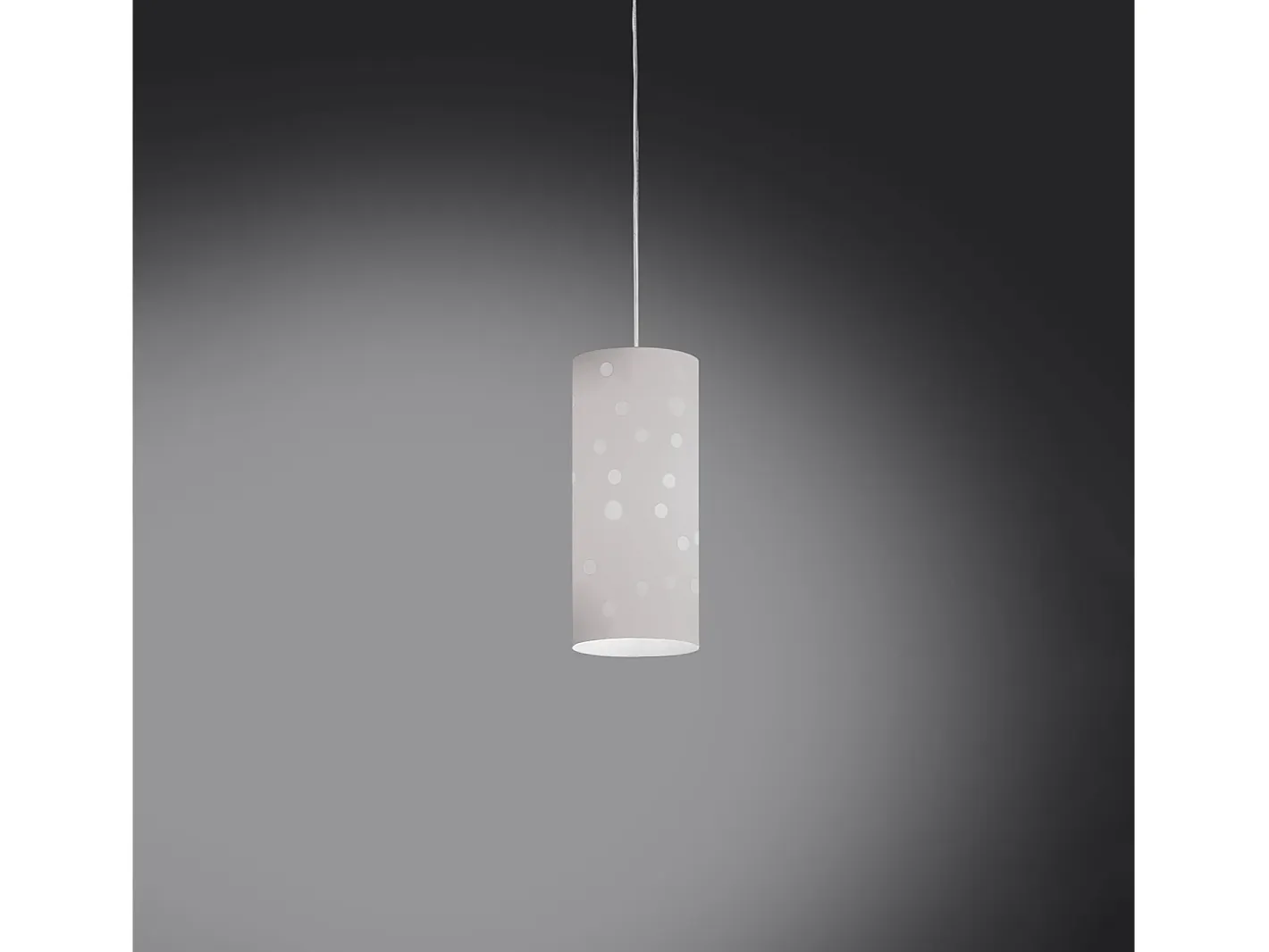 Sospensione Moderna Pois Polilux ® Bianco Materie Plastiche 1 Luce E27 Blanco Online