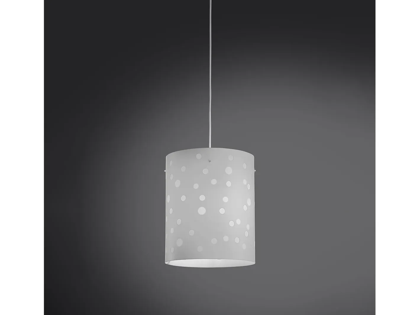 Sospensione Moderna Pois Polilux ® Bianco Materie Plastiche 1 Luce E27 D27Cm Blanco Outlet