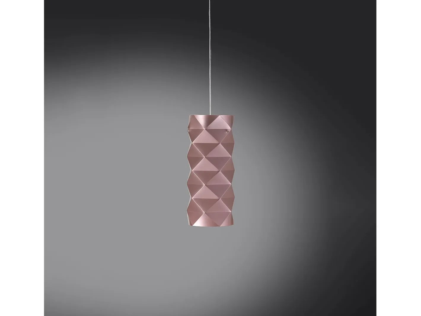 Sospensione Moderna Prisma Polilux ® Pink Metal E Metallo Cromo 1 Luce E27 Plateado Best