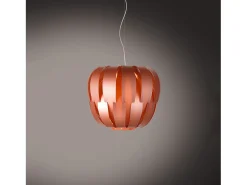 Sospensione Moderna Queen Polilux ® Rame E Metallo Cromo 1 Luce E27 D42Cm Cobrizo Discount