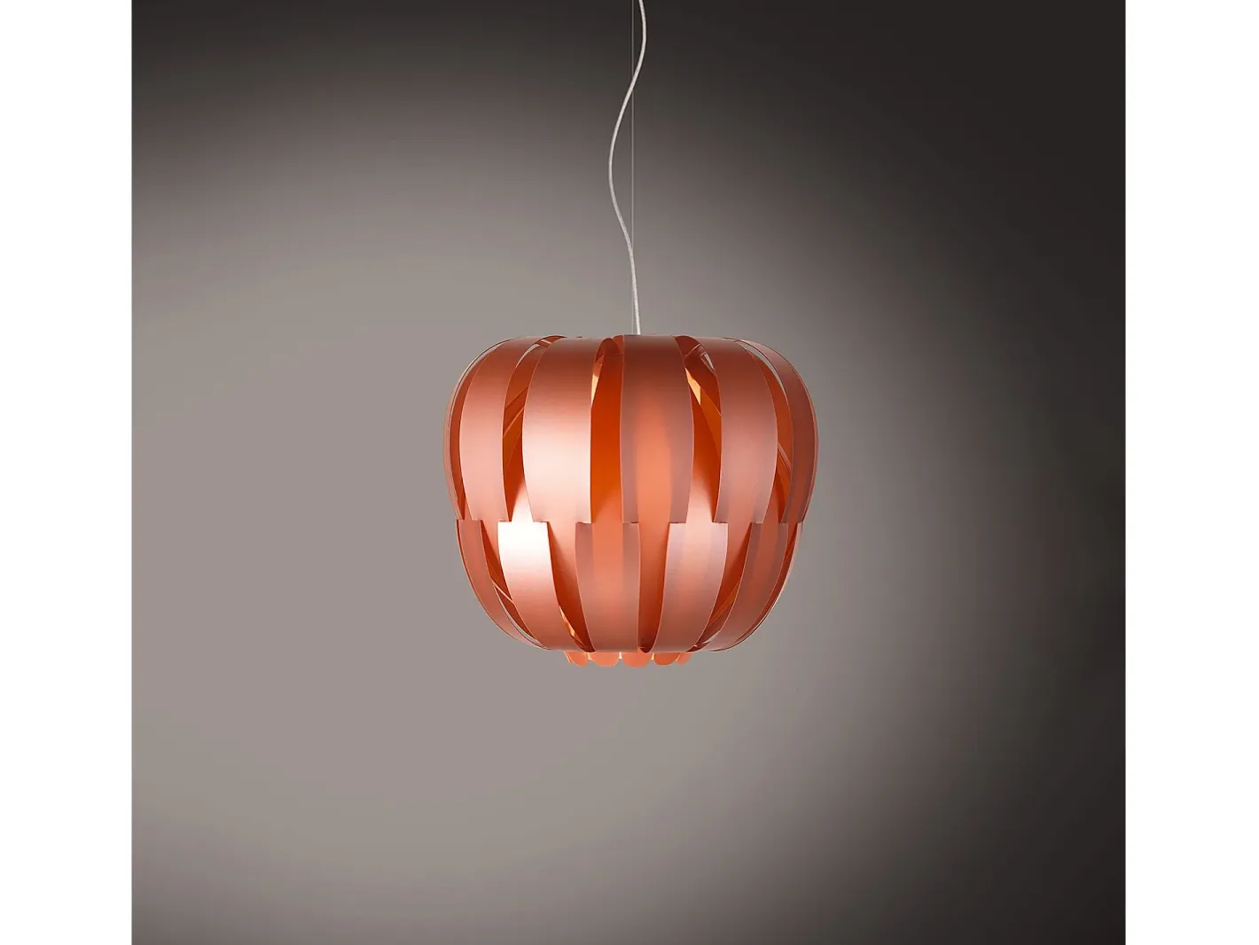 Sospensione Moderna Queen Polilux ® Rame E Metallo Cromo 1 Luce E27 D42Cm Cobrizo Discount