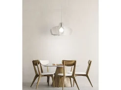 Sospensione Moderna Space Collection Polilux ® Trasparente Metallo Cromo E27 Plateado Clearance