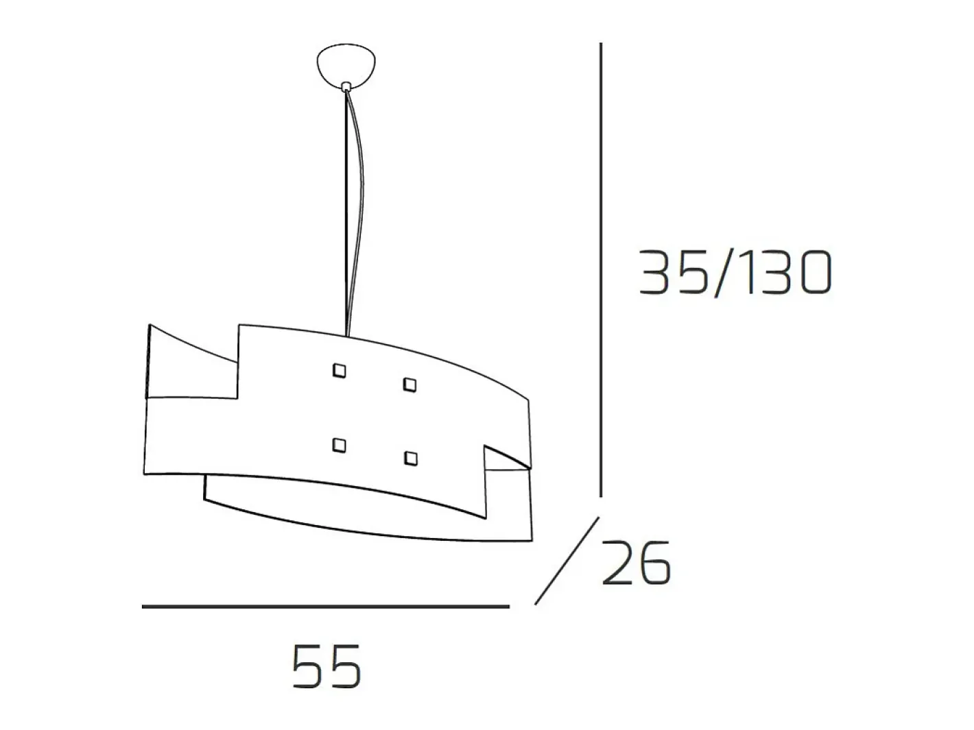 Sospensione Moderna Tetris Metallo Bianco Vetro 1 Luce E27 Blanco Best