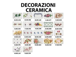 Ferroluce Lámpara Suspendida-Sospensione Saliscendi Classica Asti Ceramica E Ottone Decorato 35 Cm 1 Luce E27 Azul