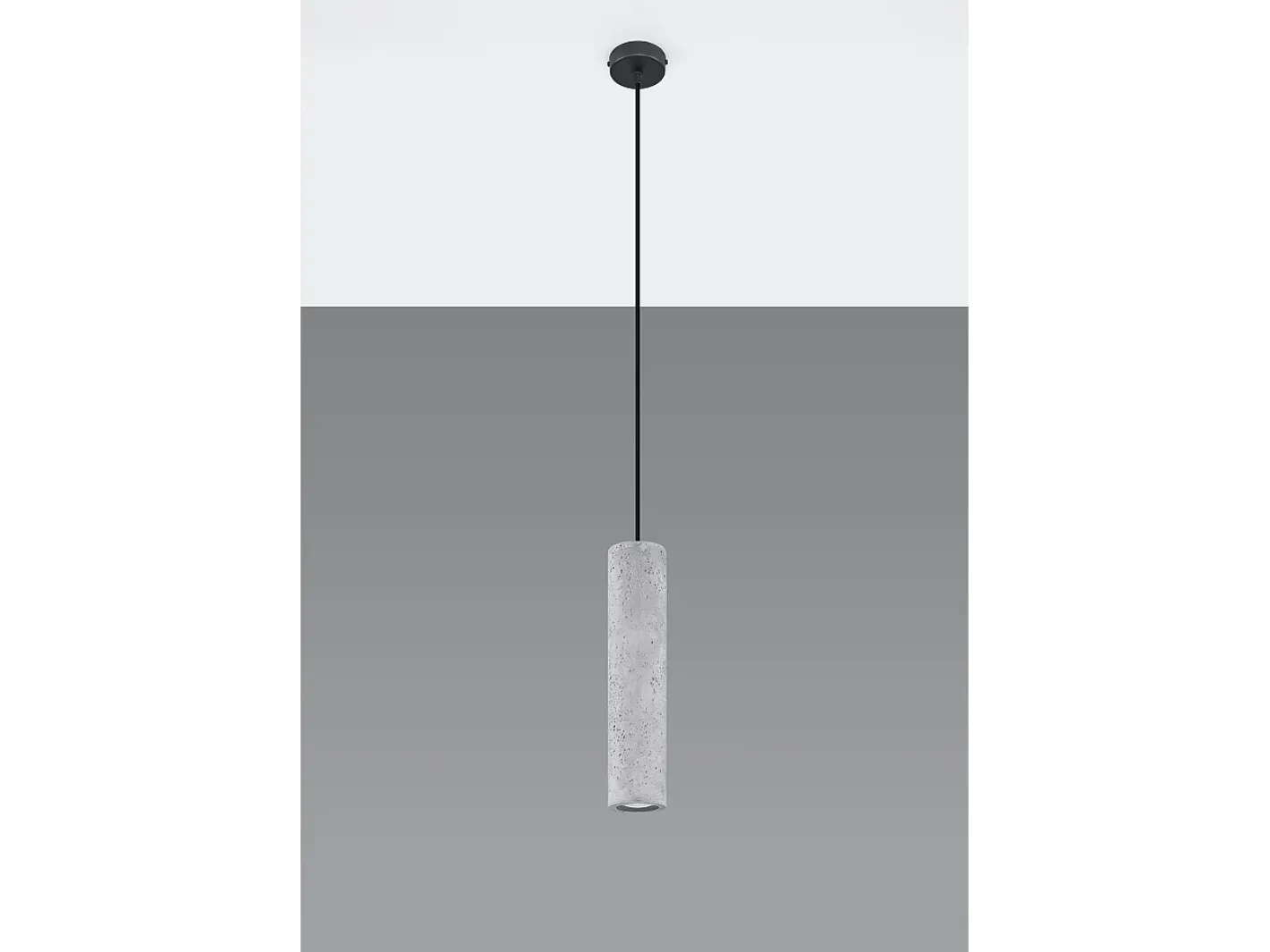 Hot Sollux Lighting Sospensione Sottile 8cm Grigio Chiaro GU10 Colgante Slim 8cm Claro GU10 Gris