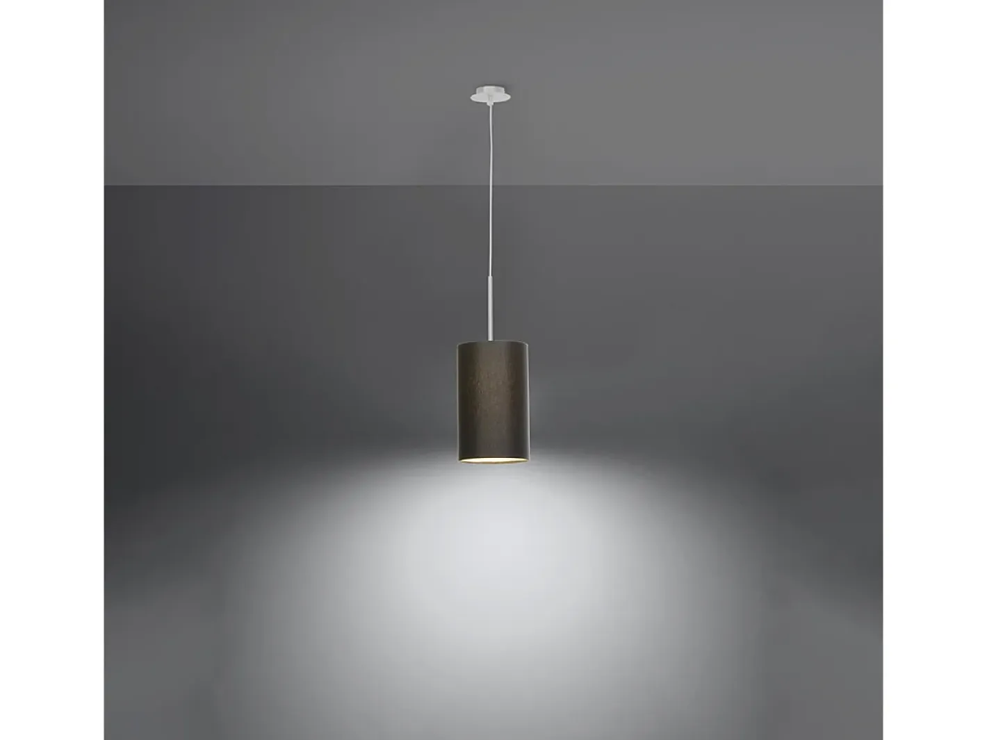 Hot Sollux Lighting Sottile Lampada a Sospensione Cilindrica Nera 15cm E27 Lámpara Colgante Slim Cilíndrica 15cm E27 Negro