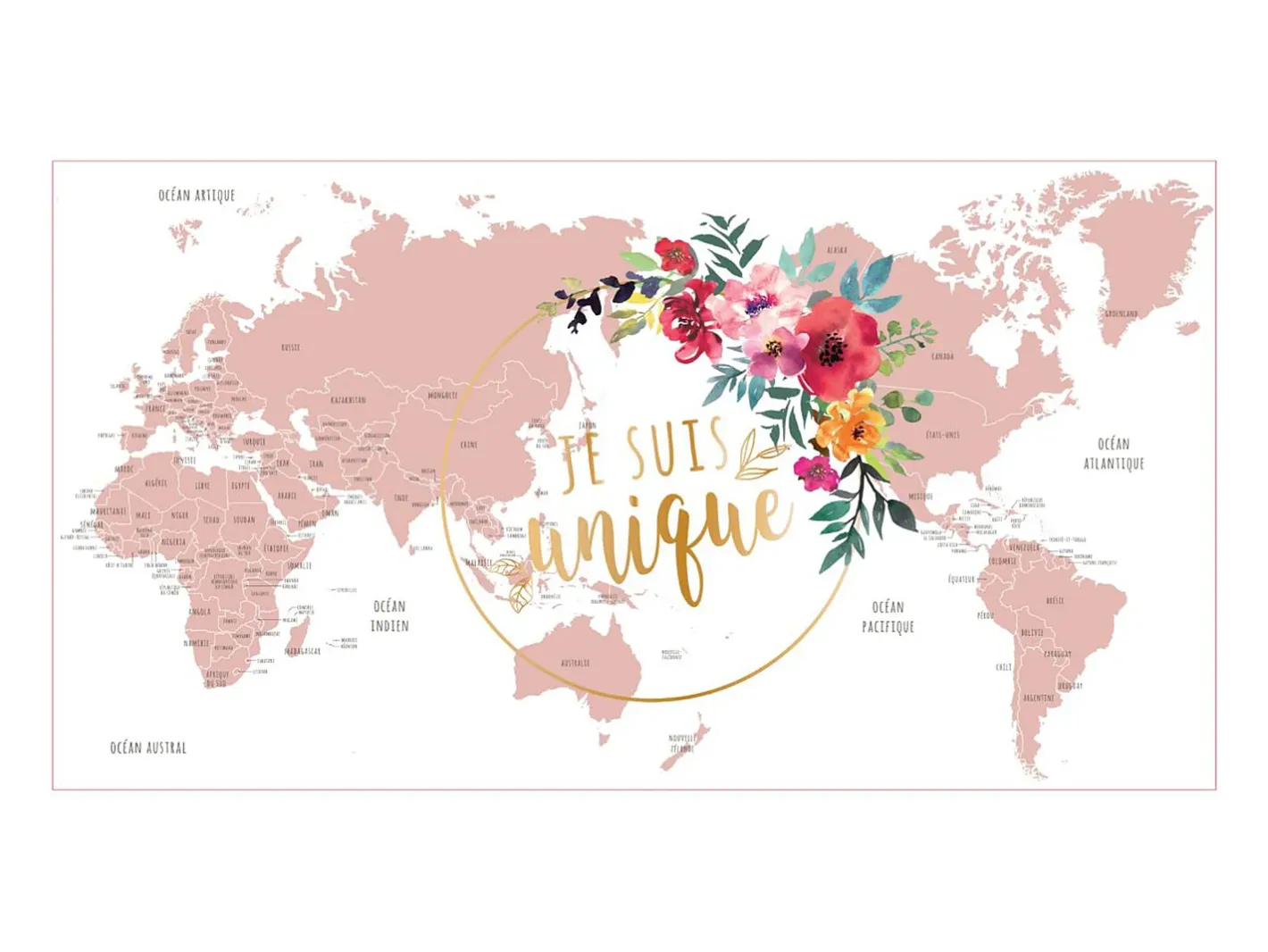 Clearance The Home Deco Factory Soy único" globo decorativo femenino Blanco