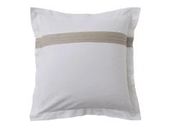 Sale Douceur d'intérieur Suave conjunto de algodón rural 240 x 220 cm Blanco