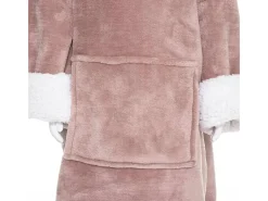 Atmosphera for Kids Ropa De Casa-Sudadera Manta Infantil Unicornio con Capucha Suave y Cálida 60x95 cm con Bolsillo Frontal Rosa