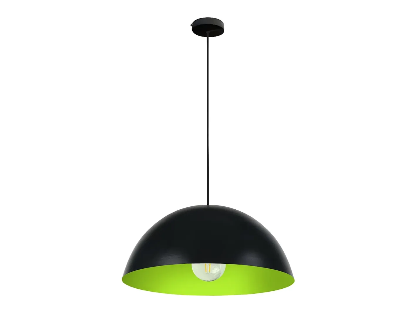 TOSEL Lámpara Suspendida-Suspensión ,metal, ,A78xD42,5xP42,5cm Negro