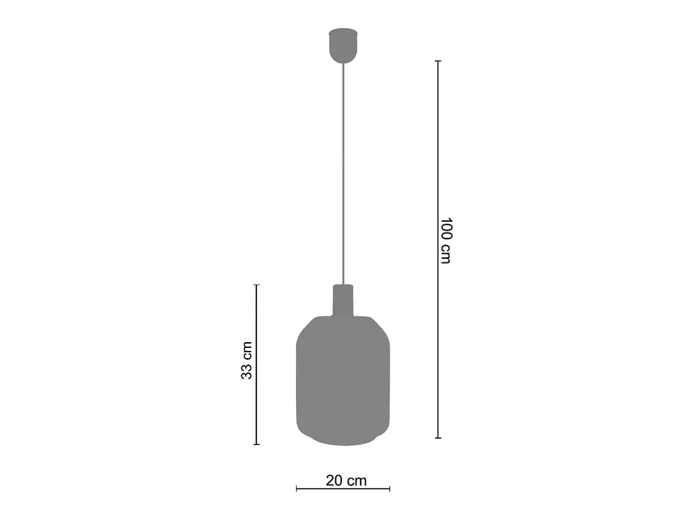 Discount TOSEL Suspensión , metal ,AMARILLO, A 100xD20xP20cm Amarillo claro