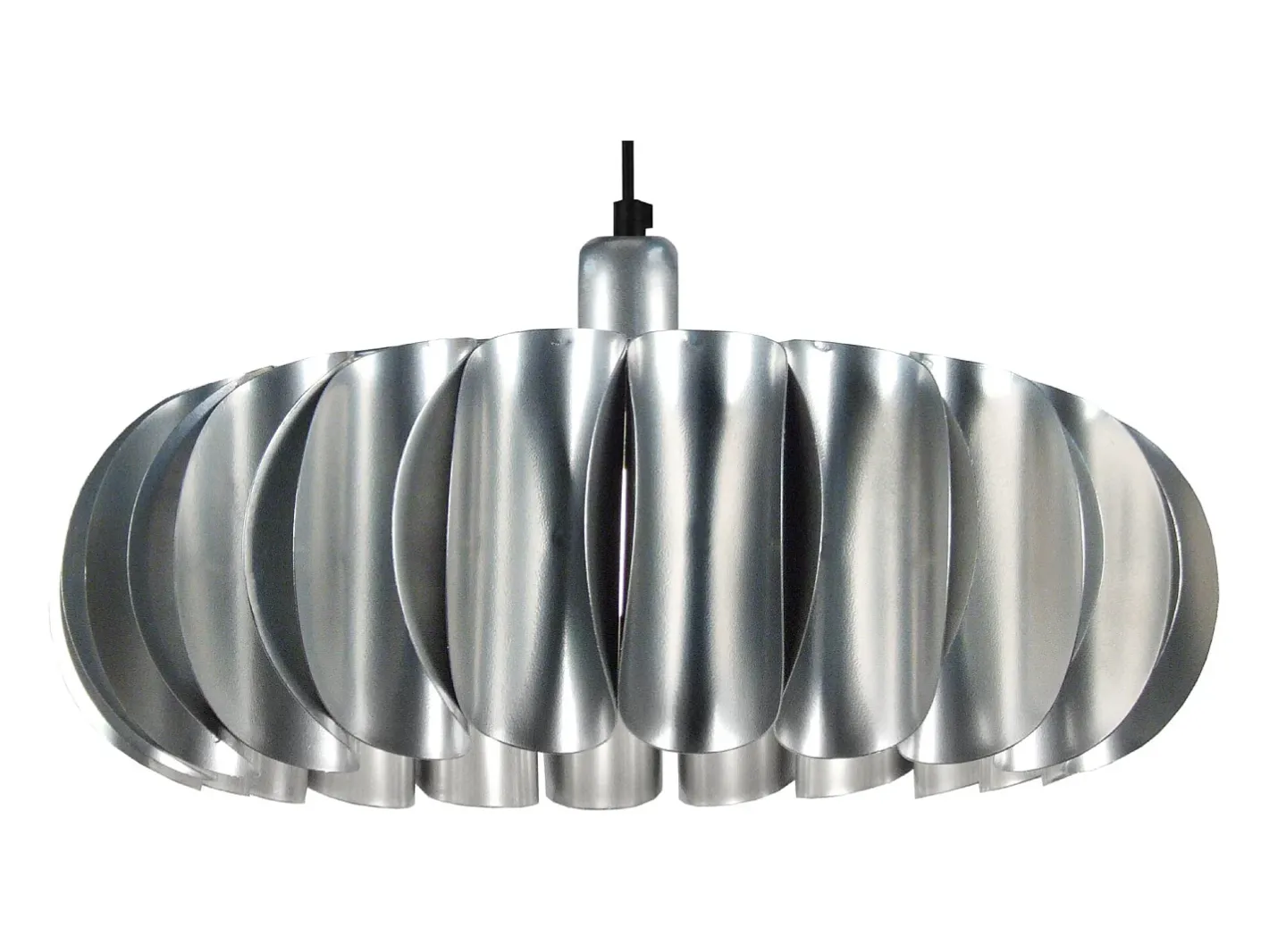 TOSEL Lámpara Suspendida-Suspensión , metal,Aluminio ,A80xD 40x P 40cm Plateado