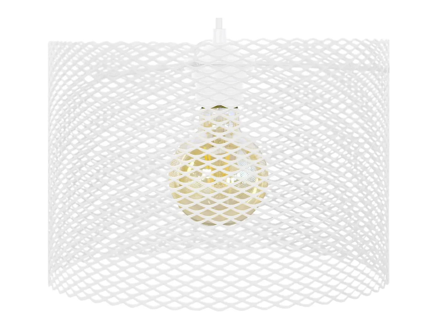 TOSEL Lámpara Suspendida-Suspensión , metal, ,A80xD30xP30cm Blanco