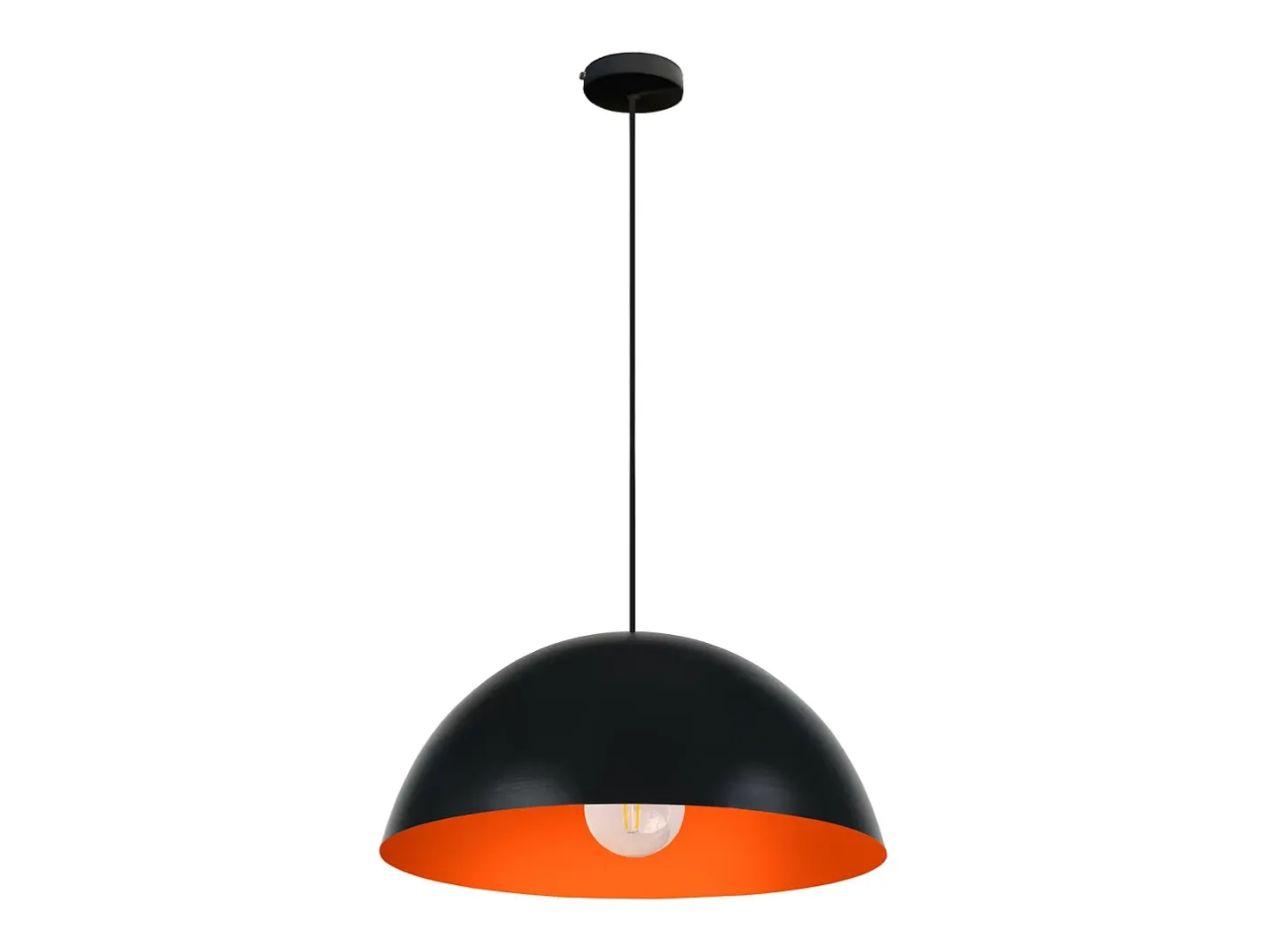 TOSEL Suspensión , metal, ,A78xD 42,5xP42,5cm Negro Best