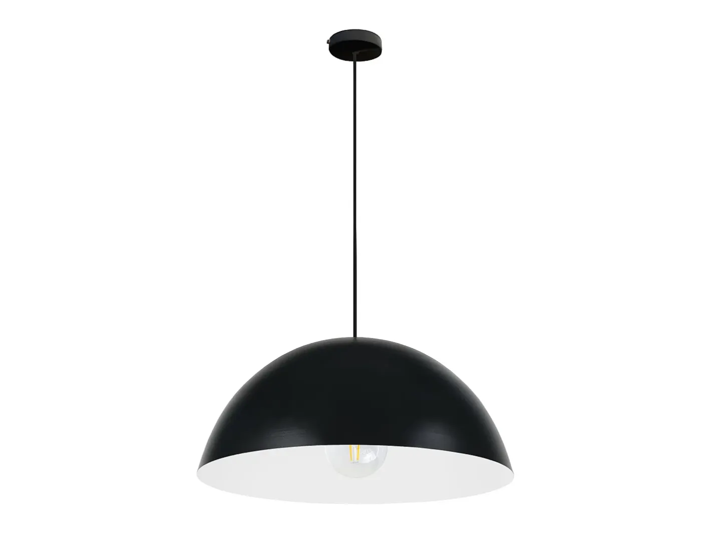 TOSEL Lámpara Suspendida-Suspensión , metal, ,A78xD42,5xP42,5cm Negro