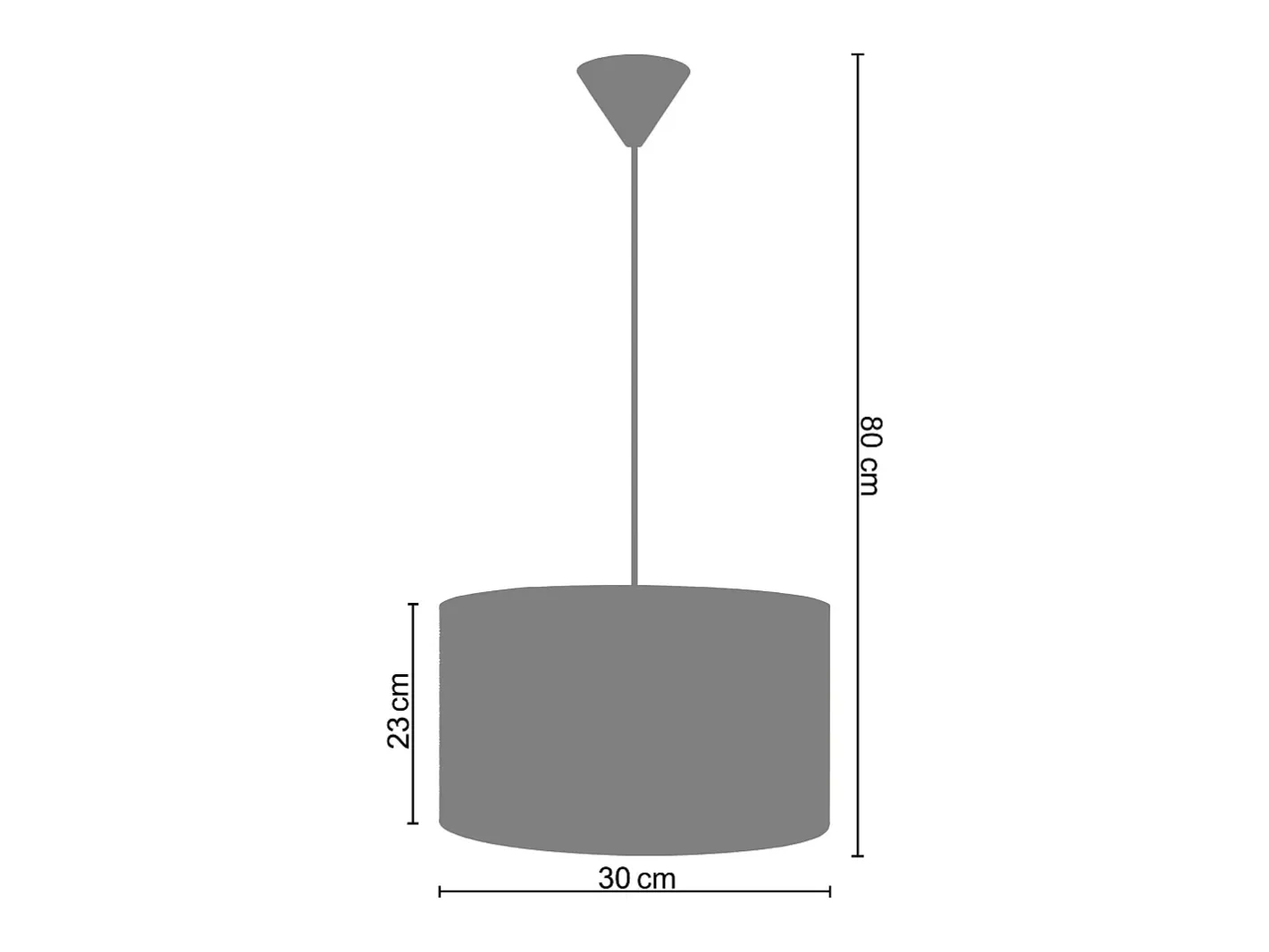 TOSEL Lámpara Suspendida-Suspensión , tela,AMARILLO,A106xD40xP40cm Amarillo claro