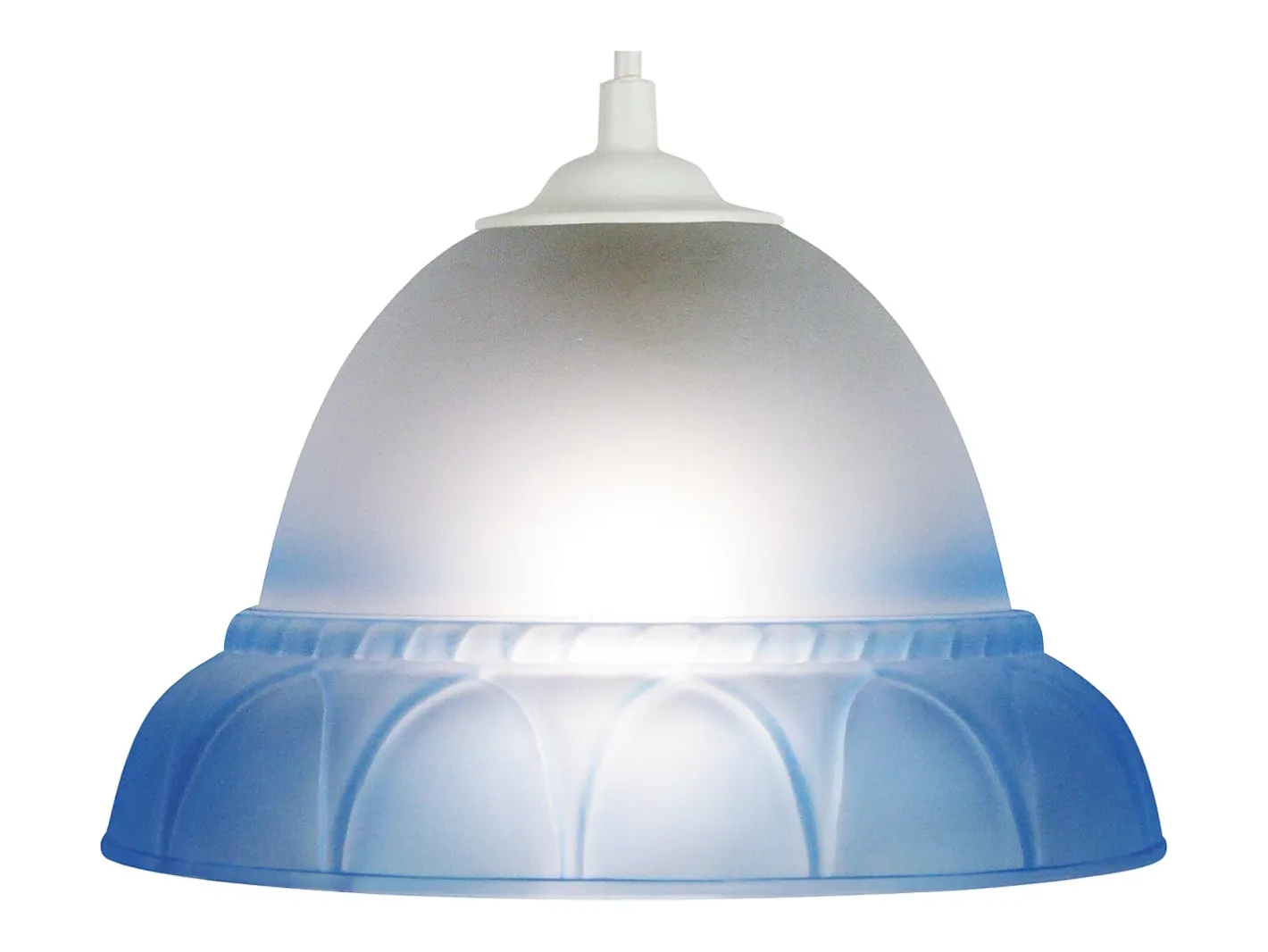 TOSEL Suspensión , vidrio, ,A70xD20xP20cm Azul Online