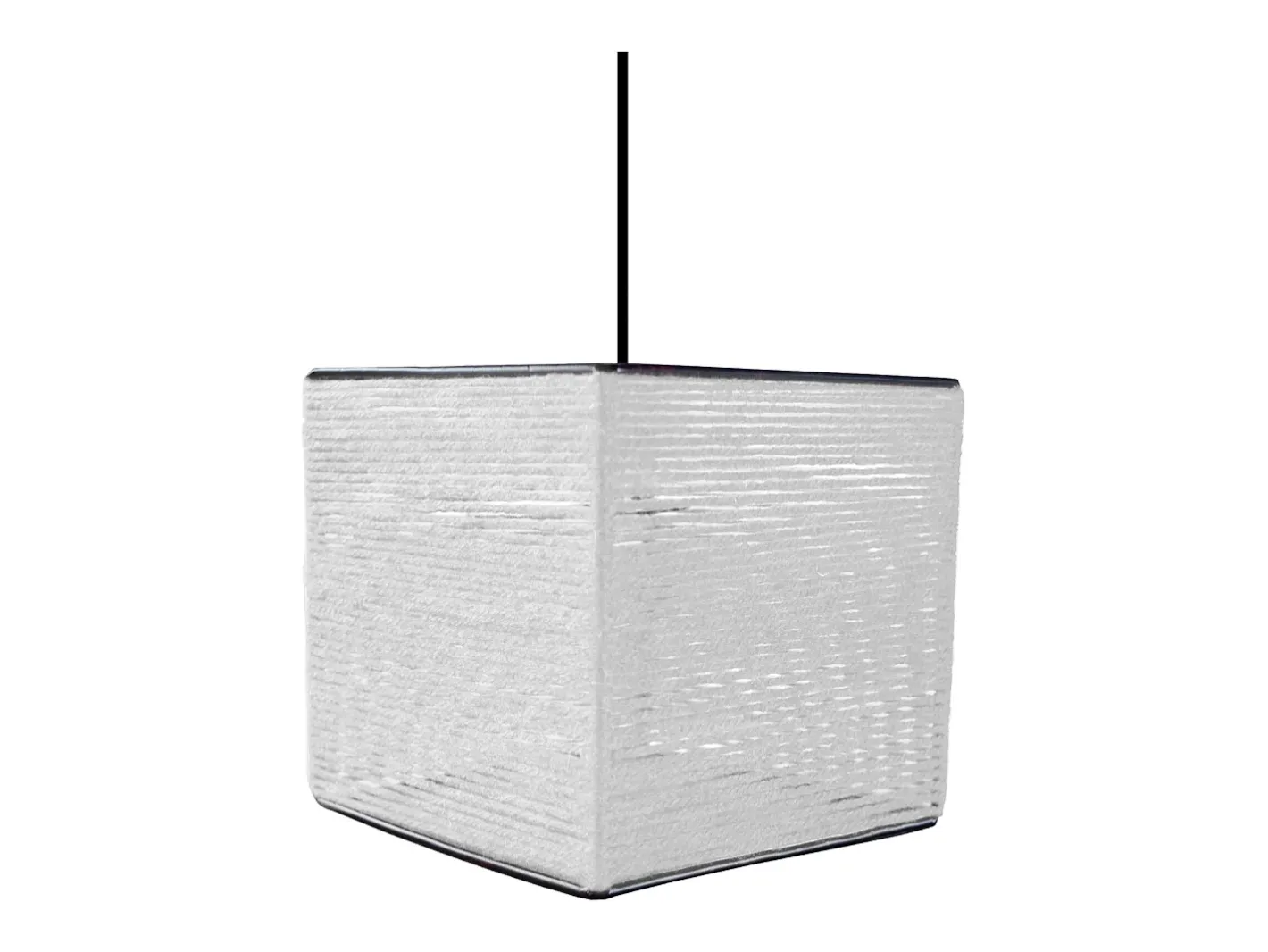 TOSEL Lámpara Suspendida-Suspensión ,fibre ,,A90xD 16xP16cm Blanco