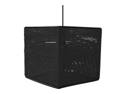 TOSEL Lámpara Suspendida-Suspensión ,fibre , ,A90x D25xP25cm Negro