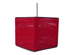 TOSEL Suspensión ,fibre ,,A90xD 25x P 25cm Rojo Outlet
