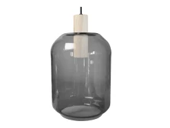 TOSEL Lámpara Suspendida-Suspensión ,madera , ,A100xD20xP20 cm Gris
