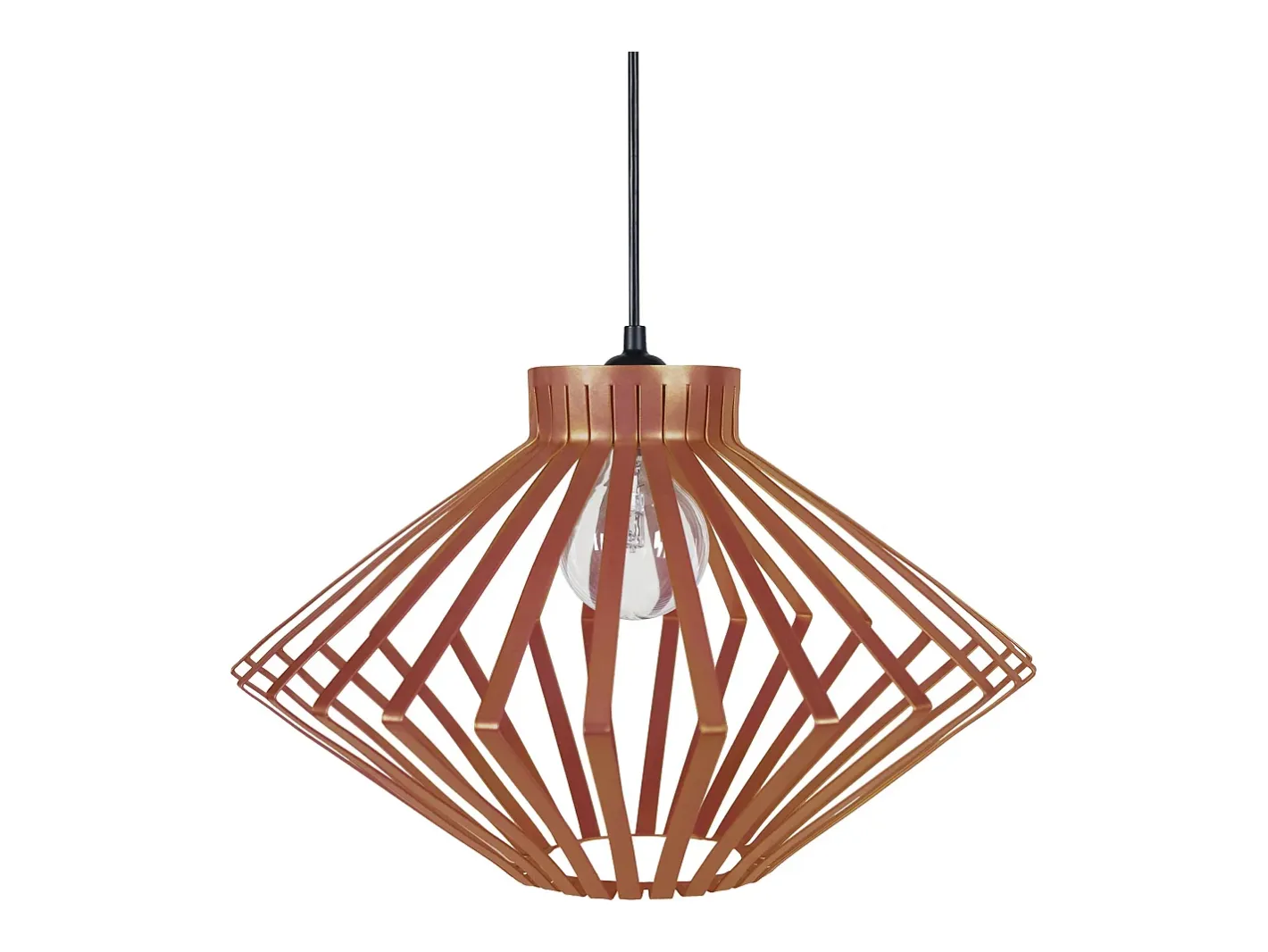 TOSEL Lámpara Suspendida-Suspensión ,metal ,Bronce ,A 90xD36x P 36cm Cobrizo