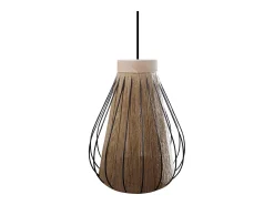 Discount TOSEL Suspensión ,metal, fibra,natural,A90xD28xP28cm Color natural claro